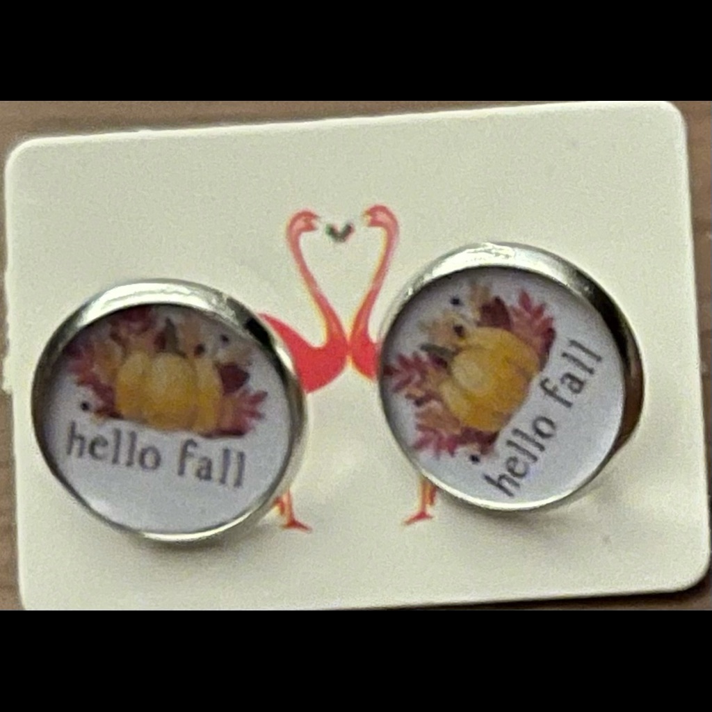Hello Fall Stud Earrings